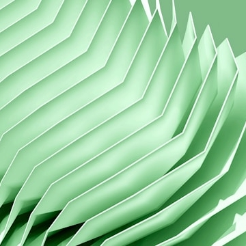 An abstract image in green tone